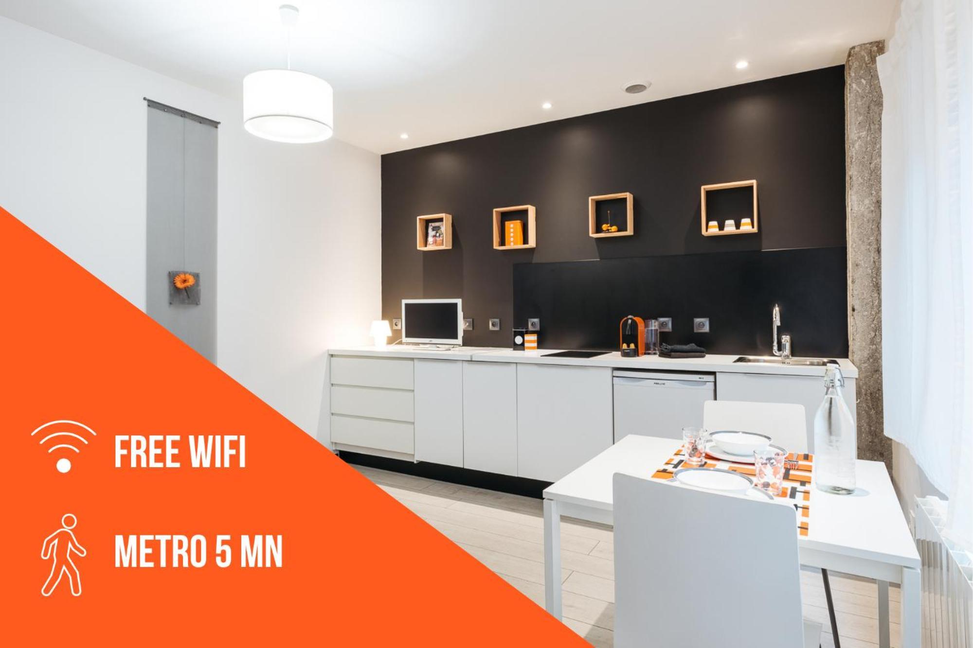 Apartmán Le 9Eme- Metro Valmy-Homalyon Exteriér fotografie